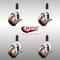 Service Caster 3 Inch 316SS Maroon Poly Swivel 1 Inch Expanding Stem Caster Set Brake SCC SCC-SS316EX20S314-PPUB-MRN-TLB-1-4 - alternate 1